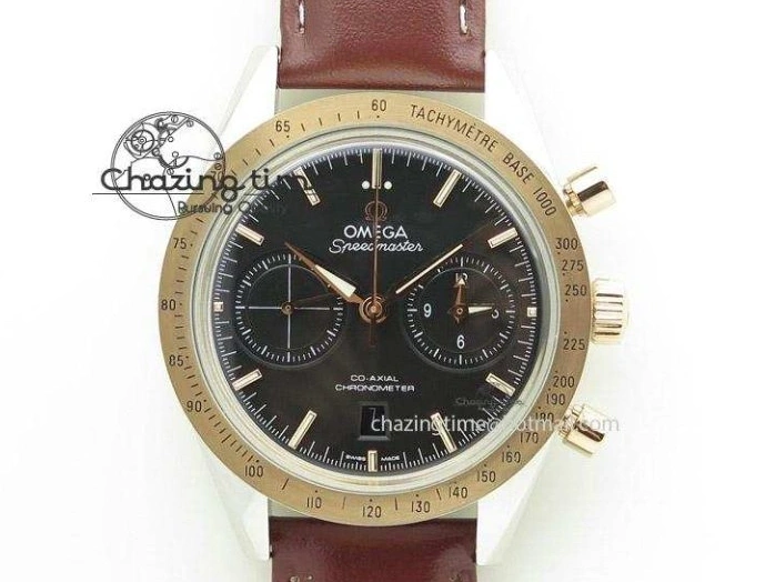 0410 Elegant Globemaster Master Chronometer SS V6F Best Edition Black Dial On Black Leather Strap A 8268